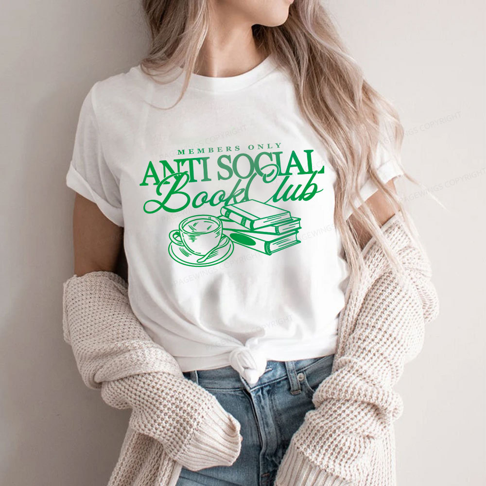 Pagewings Anti Social Book Club Unisex Classic T-shirt