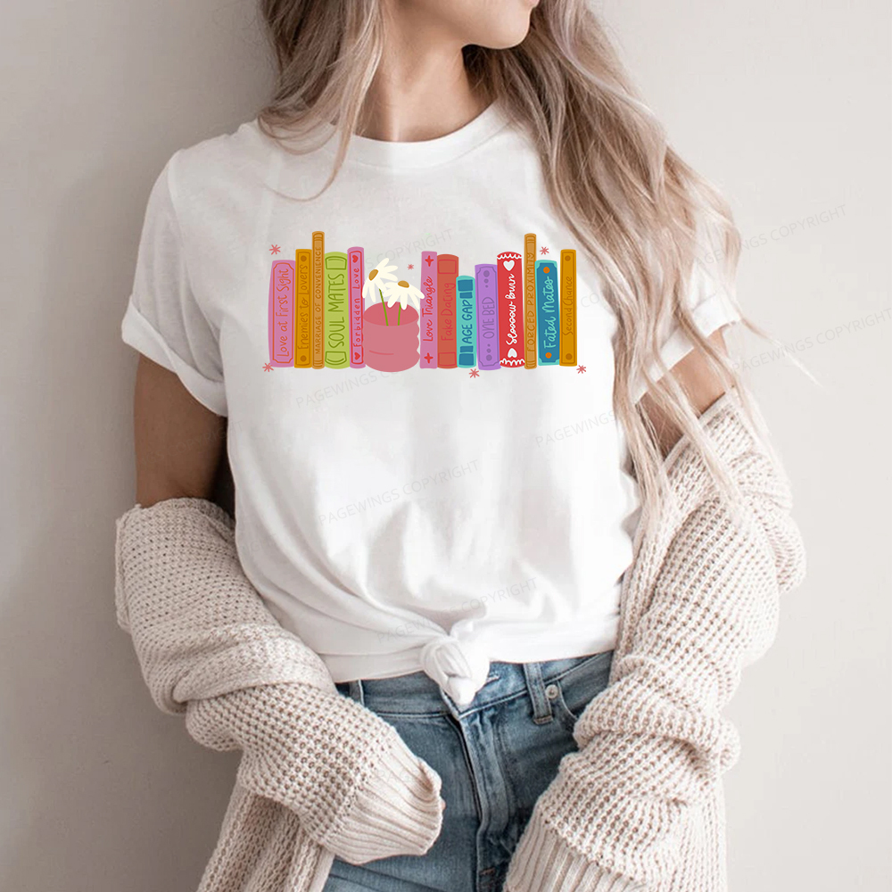 Pagewings Romance Book Tropes Unisex Classic T-shirt