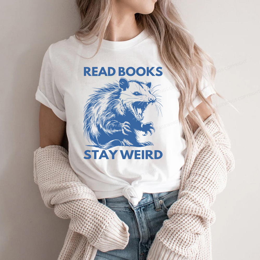 Pagewings Read Books Stay Weird Unisex Classic T-shirt