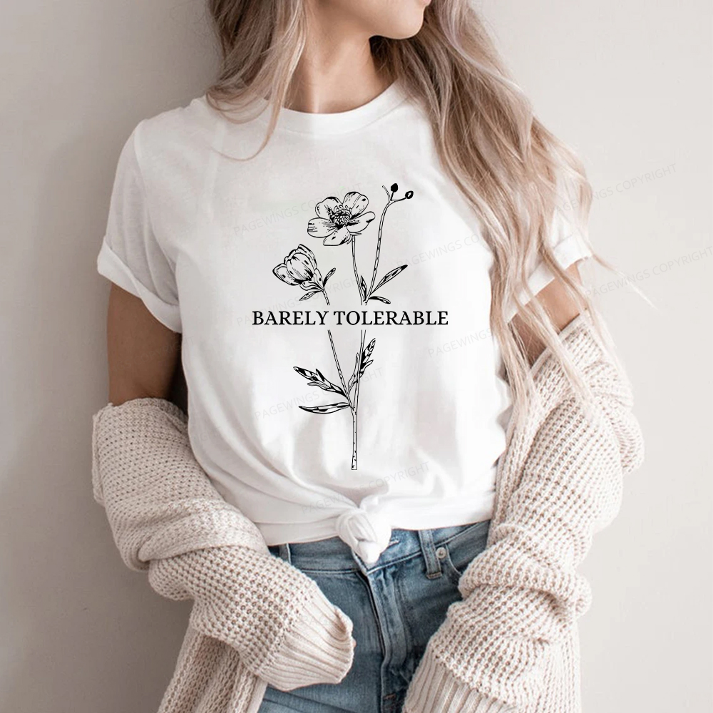 Pagewings Barely Tolerable Unisex Classic T-shirt