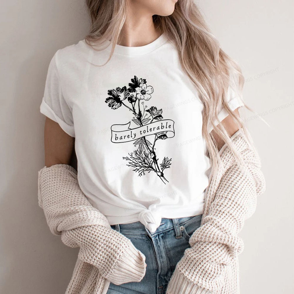 Pagewings Barely Tolerable Unisex Classic T-shirt