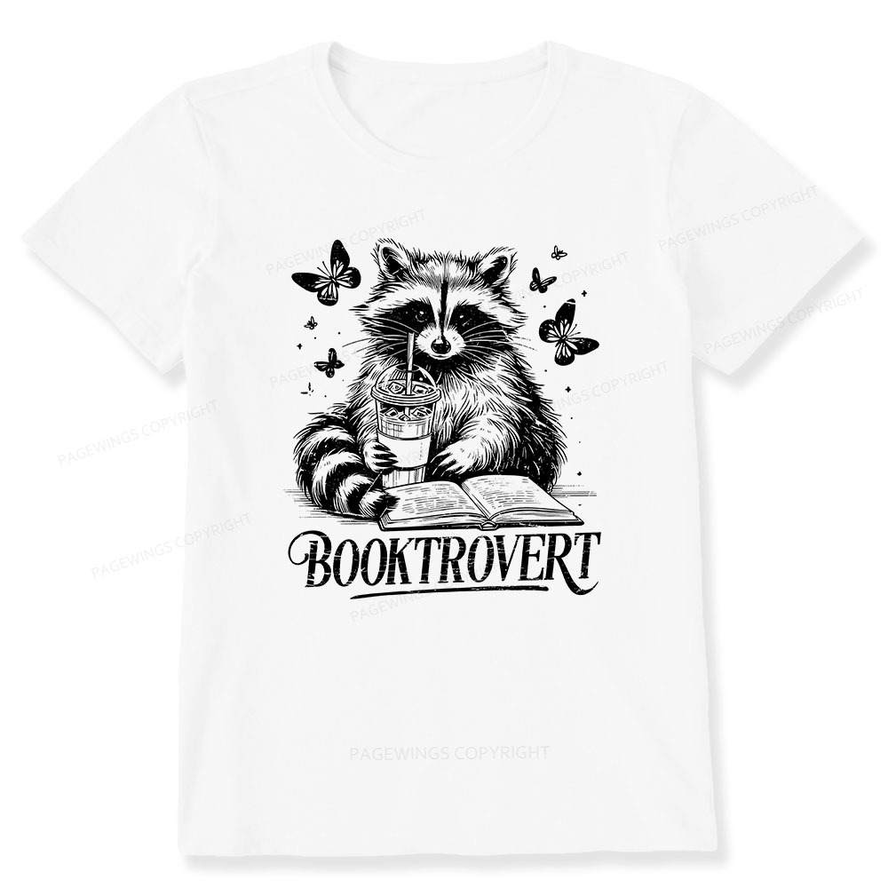 Pagewings Raccoon BookTrovert Unisex Classic T-shirt