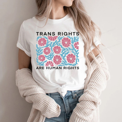 Pagewings Trans Rights Are Human Rights Unisex Classic T-shirt
