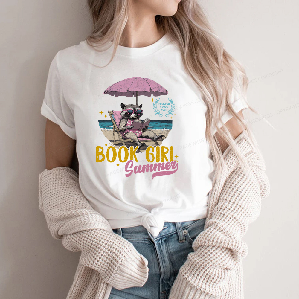 Pagewings Book Girl Summer Unisex Classic T-shirt