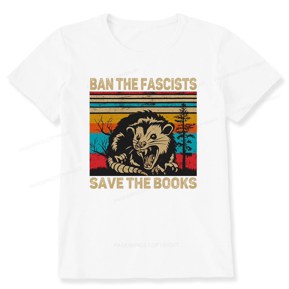 Pagewings Ban The Fascists  Save The Books Unisex Classic T-shirt