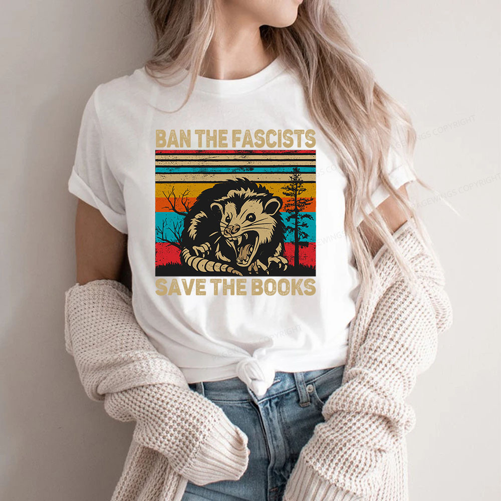 Pagewings Ban The Fascists  Save The Books Unisex Classic T-shirt