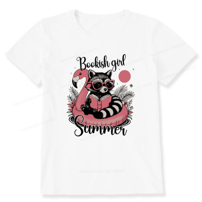 Pagewings Feral Bookish Girl Summer Unisex Classic T-shirt