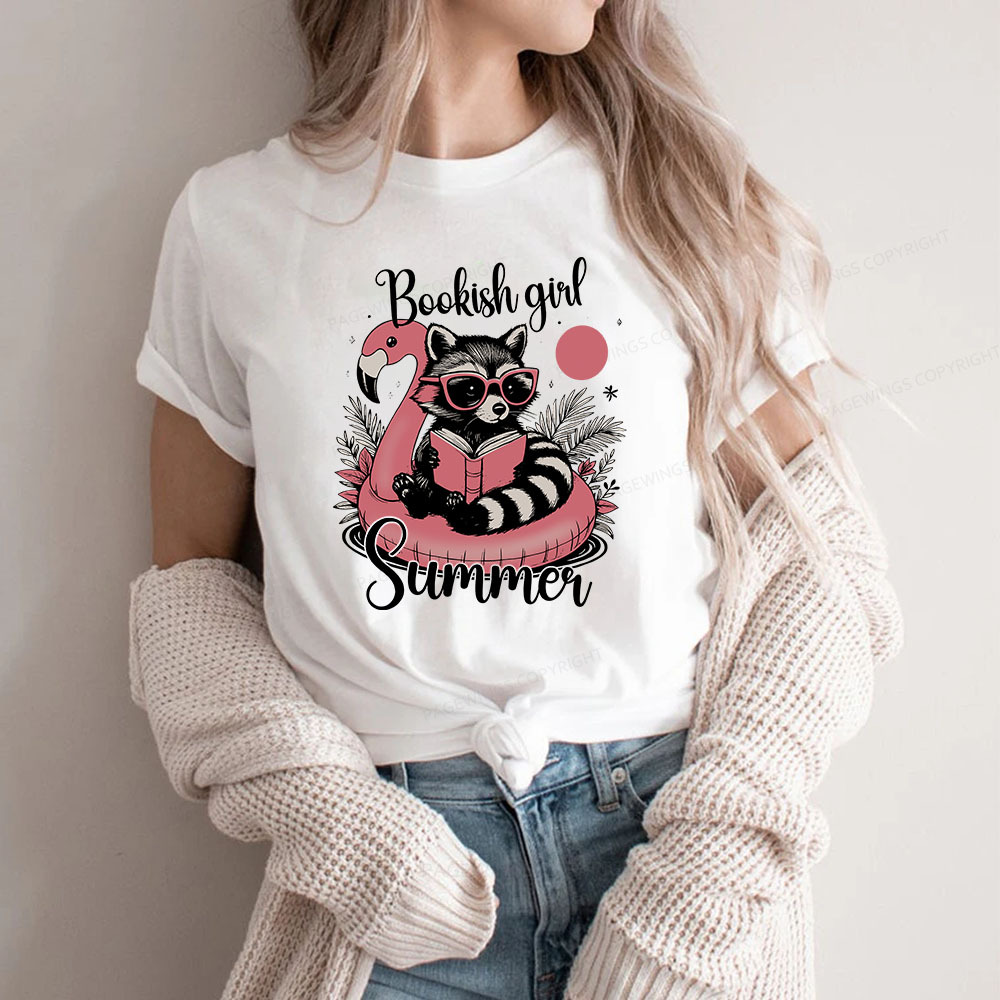 Pagewings Feral Bookish Girl Summer Unisex Classic T-shirt