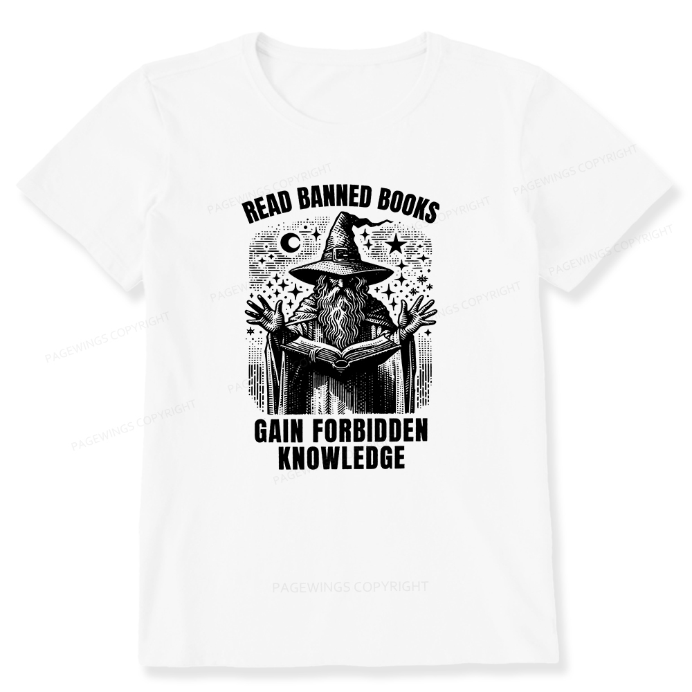 Pagewings Read Banned Books Gain Forbidden Knowledge Unisex Classic T-shirt