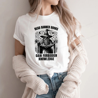Pagewings Read Banned Books Gain Forbidden Knowledge Unisex Classic T-shirt