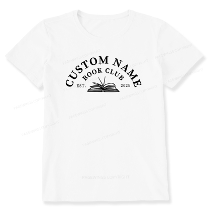Pagewings Personalized Custom Book Club Unisex Classic T-shirt