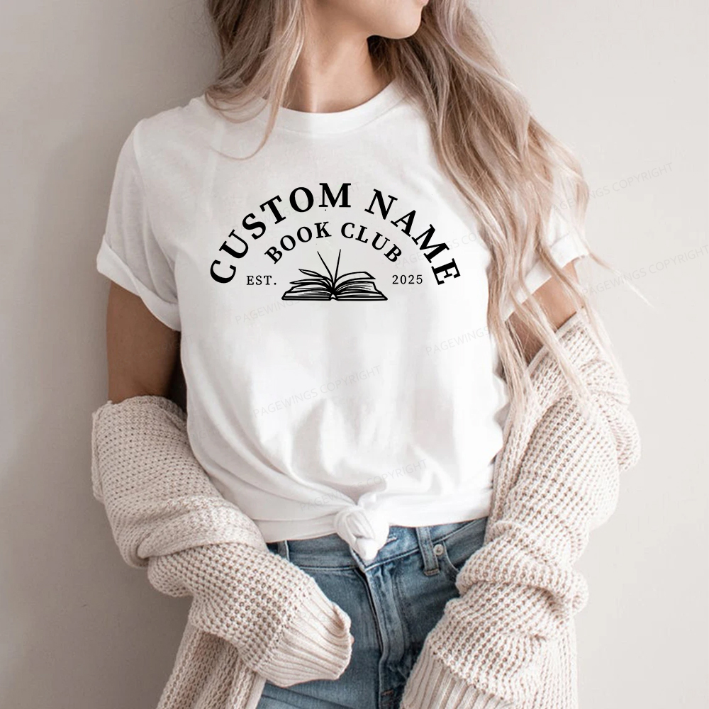 Pagewings Personalized Custom Book Club Unisex Classic T-shirt