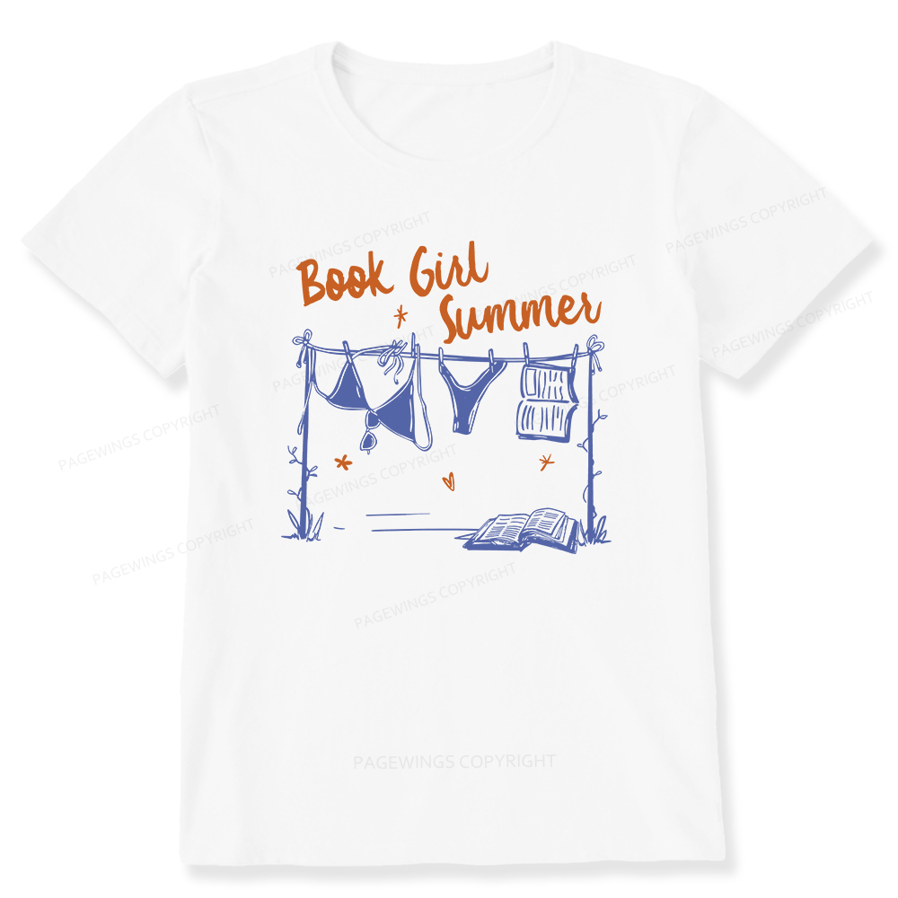 Pagewings Book Girl Summer Bookish Unisex Classic T-shirt