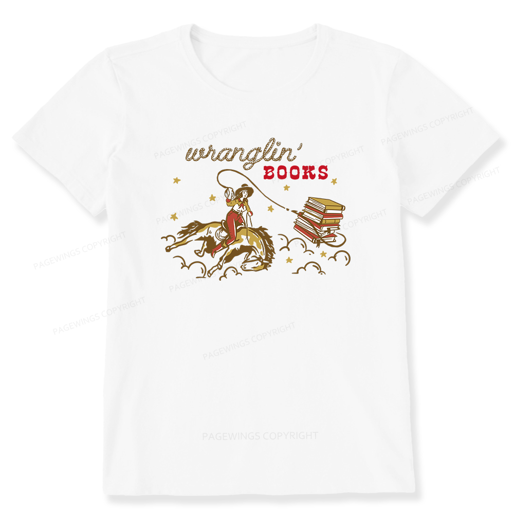 Pagewings Wranglin' Books Unisex Classic T-shirt