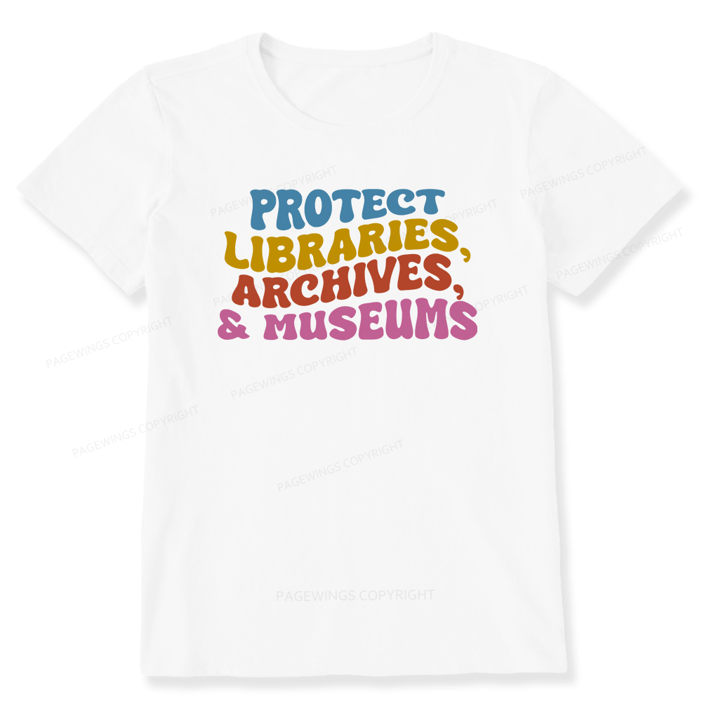Pagewings Protect Libraries Archives And Museums Unisex Classic T-shirt