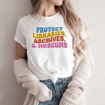 Pagewings Protect Libraries Archives And Museums Unisex Classic T-shirt