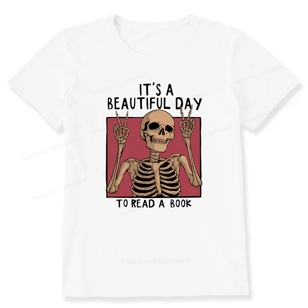 Pagewings It's A Beautiful Day To Read A Book Unisex Classic T-shirt