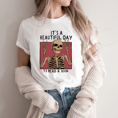 Pagewings It's A Beautiful Day To Read A Book Unisex Classic T-shirt
