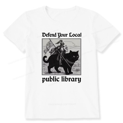 Pagewings Defend Your Local public library Unisex Classic T-shirt