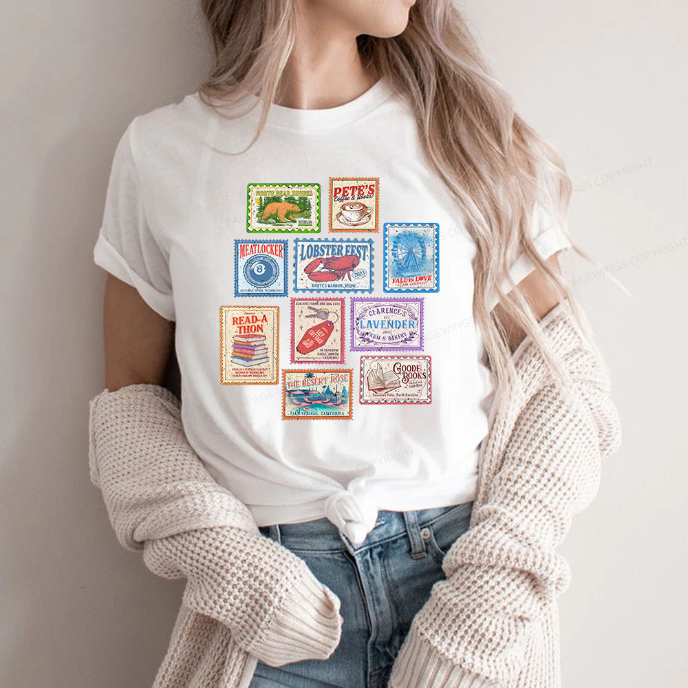 Pagewings Books Stamp Beach Read Unisex Classic T-shirt