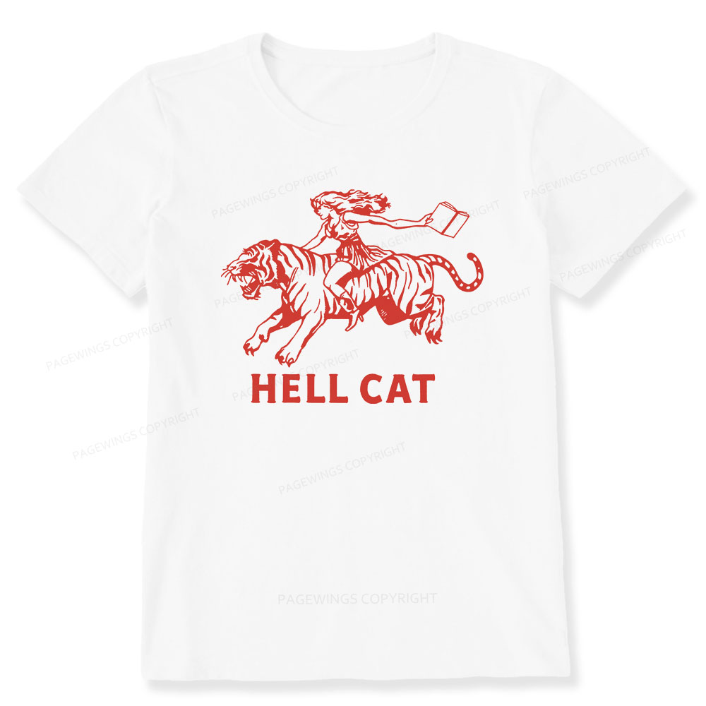 Pagewings Cowgirl Hell Cat  Unisex Classic T-shirt