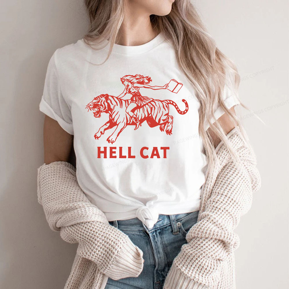 Pagewings Cowgirl Hell Cat  Unisex Classic T-shirt