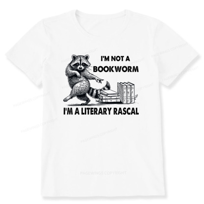 Pagewings I'm Not A Bookworm I'm A Literary Rascal Unisex Classic T-shirt