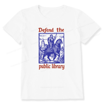 Pagewings Defend the Public Library Unisex Classic T-shirt