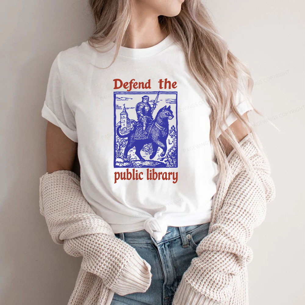 Pagewings Defend the Public Library Unisex Classic T-shirt