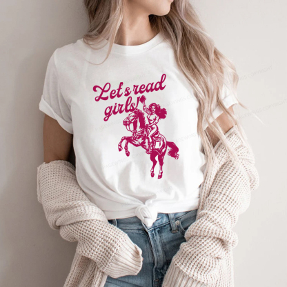 Pagewings Let's Read Girls Reading Unisex Classic T-shirt
