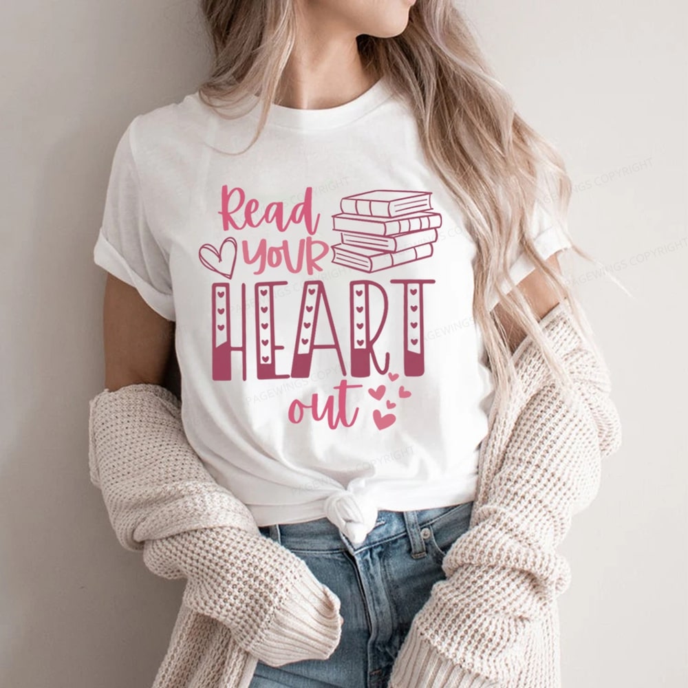 Pagewings Valentine Sweatshirt Read Your Heart Unisex Classic T-shirt