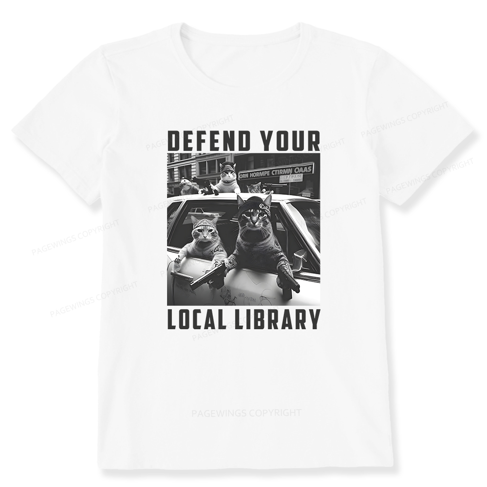 Pagewings Defend Your Local Library Unisex Classic T-shirt