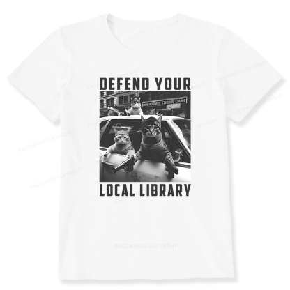 Pagewings Defend Your Local Library Unisex Classic T-shirt