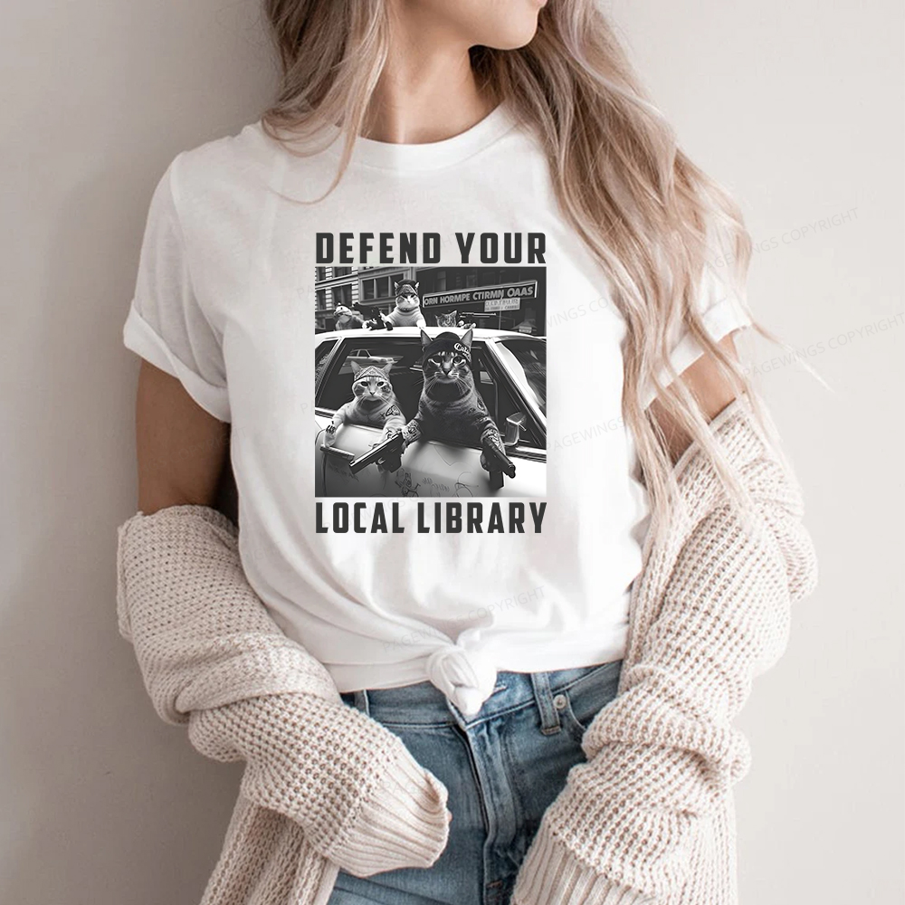 Pagewings Defend Your Local Library Unisex Classic T-shirt