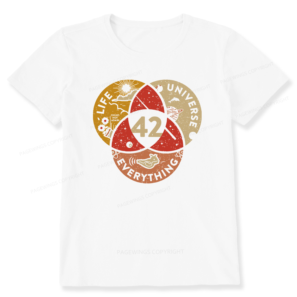 Pagewings 42 The Answer To Life The Universe And Everything Unisex Classic T-shirt