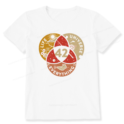 Pagewings 42 The Answer To Life The Universe And Everything Unisex Classic T-shirt