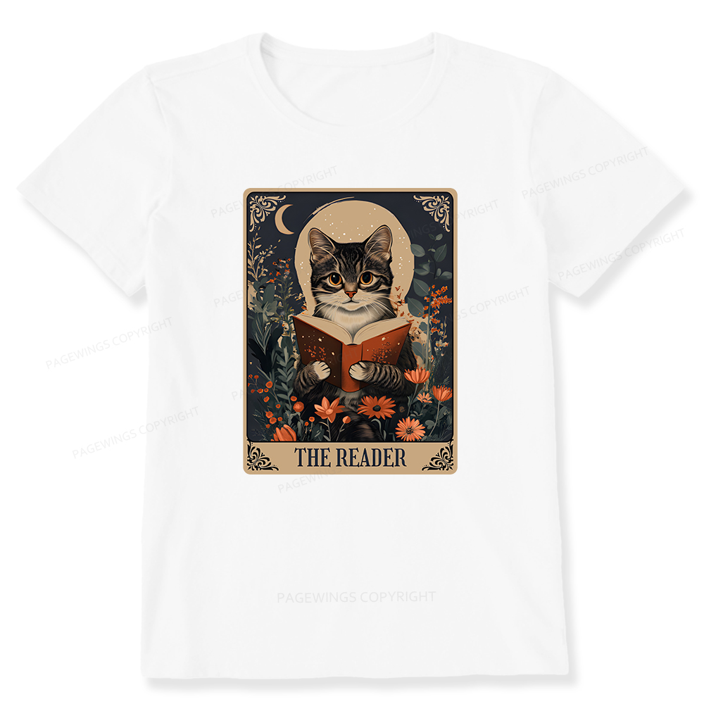 Pagewings The Reader Tarot Card Cat Unisex Classic T-shirt