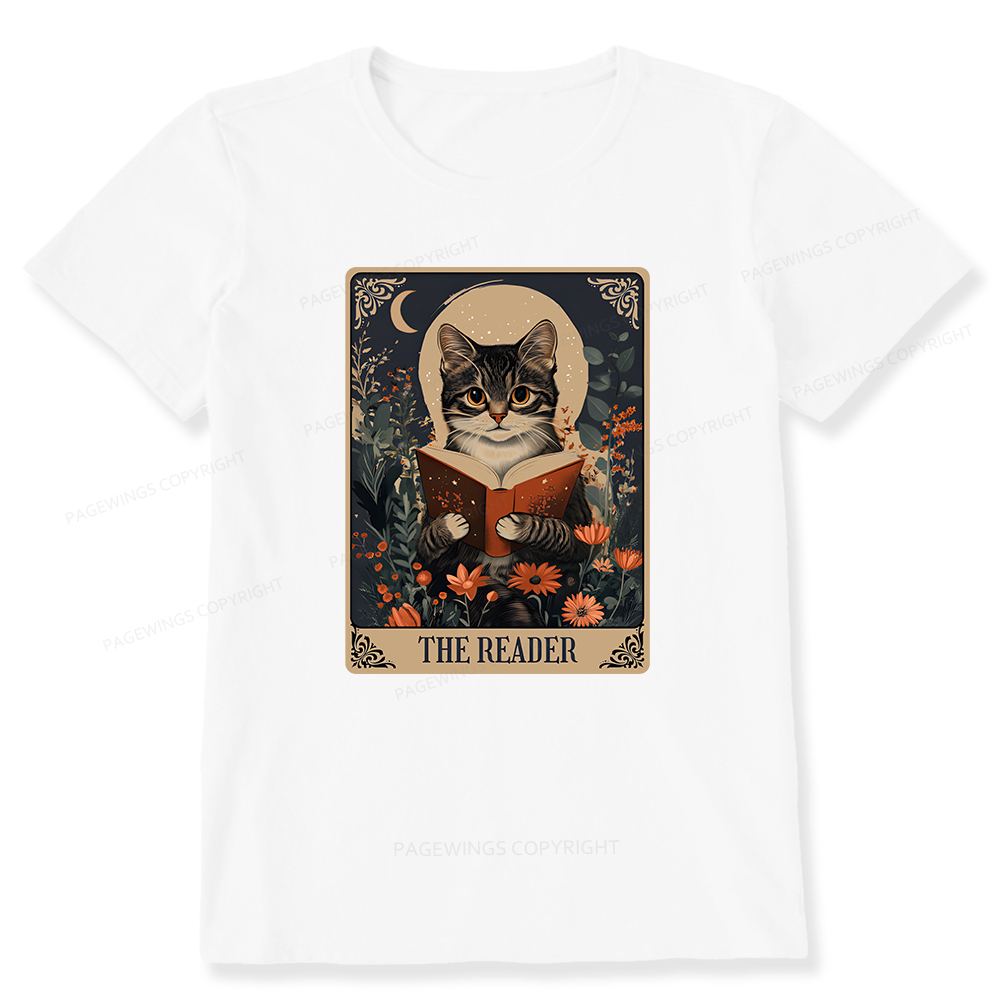 Pagewings The Reader Tarot Card Cat Unisex Classic T-shirt