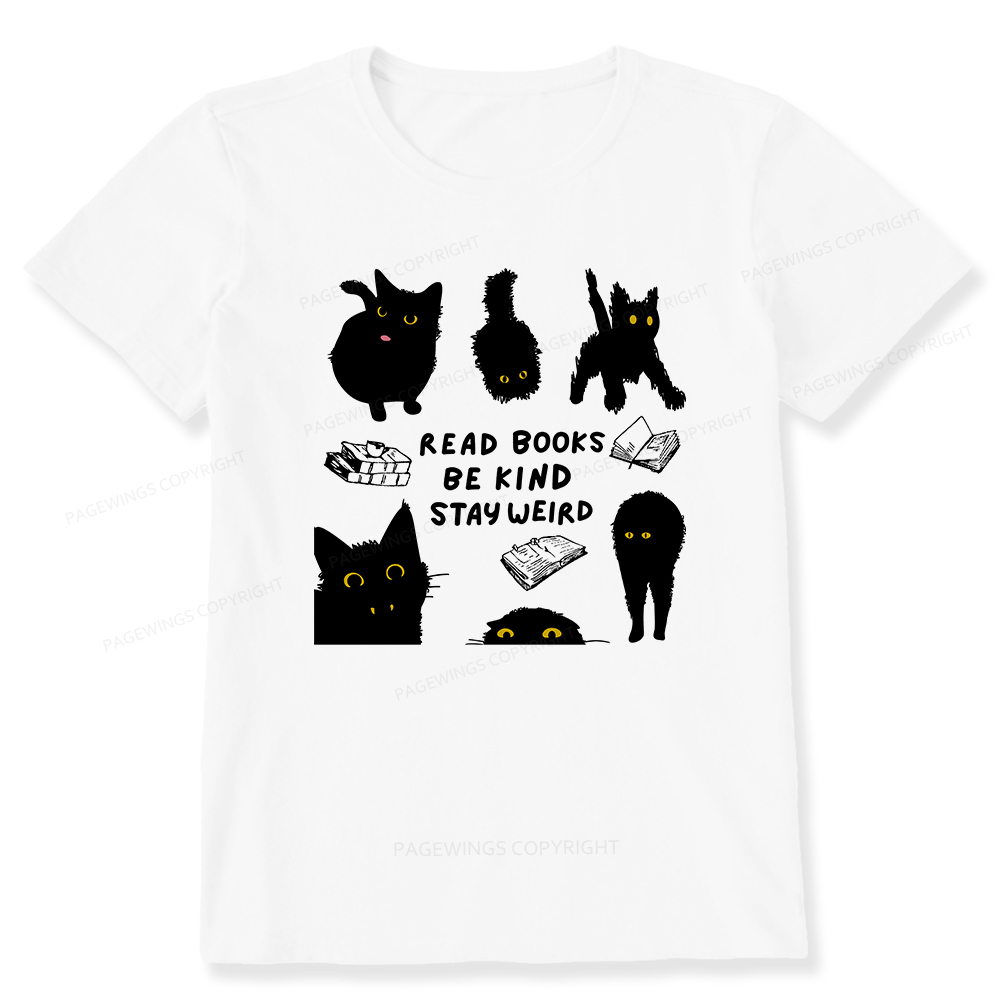 Pagewings Read Books Be Kind Stay Weird Unisex Classic T-shirt