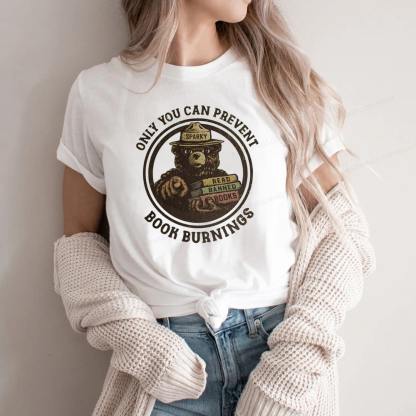 Pagewings Only You Can Prevent Book Burnings Unisex Classic T-shirt