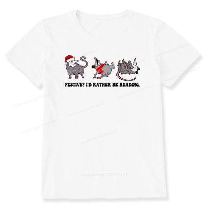 Pagewings I'd Rather Be Reading Unisex Classic T-shirt