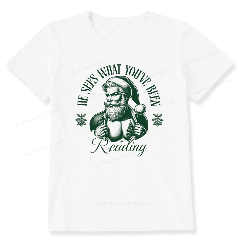 Pagewings He Sees What You've Been Reading Unisex Classic T-shirt