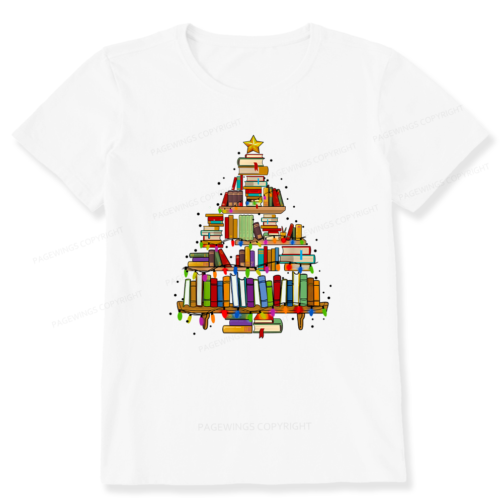 Pagewings Christmas Books Tree Unisex Classic T-shirt