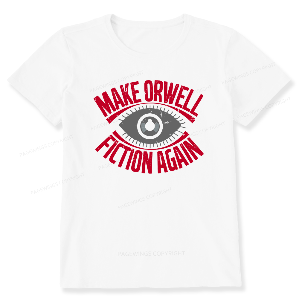 Pagewings Make Orwell Fiction Again Retro Unisex Classic T-shirt