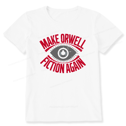 Pagewings Make Orwell Fiction Again Retro Unisex Classic T-shirt