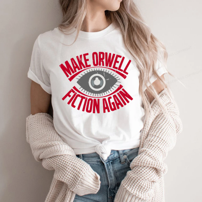Pagewings Make Orwell Fiction Again Retro Unisex Classic T-shirt