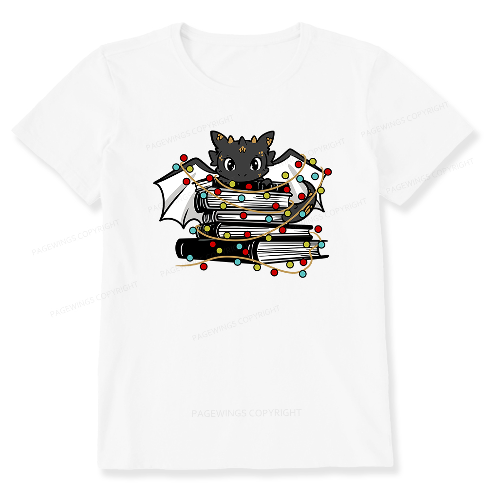 Pagewings Cute Book Dragon Holiday Unisex Classic T-shirt