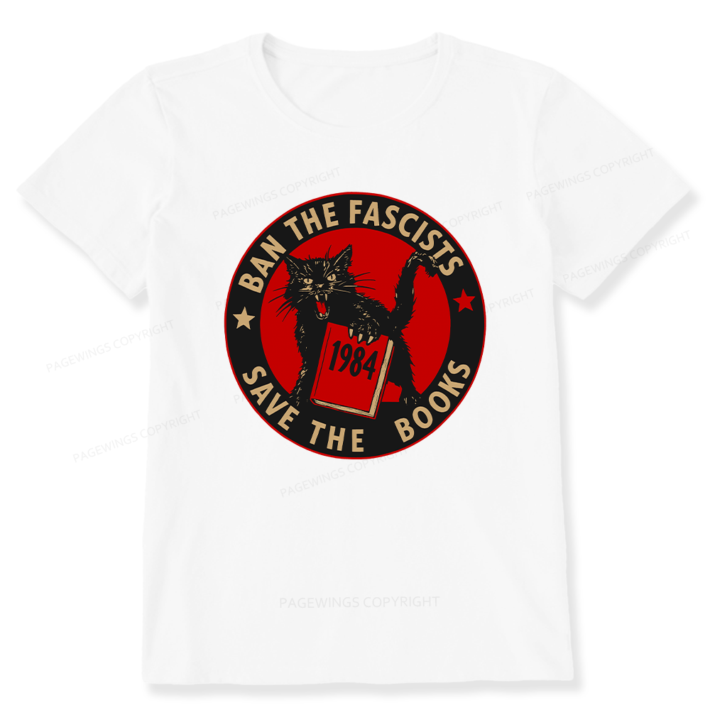 Pagewings Ban The Fascists Save The Books Unisex Classic T-shirt