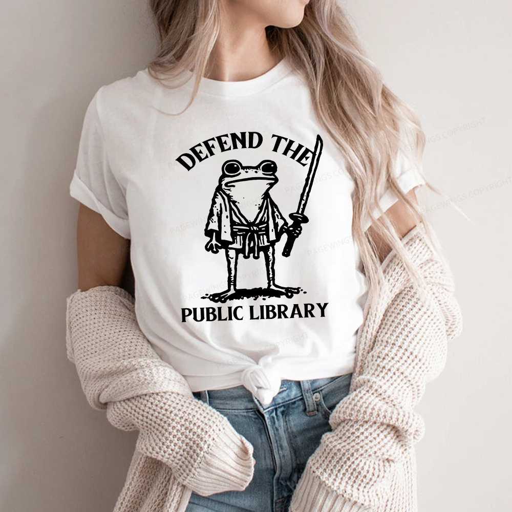 Pagewings Defend Your Public Library Unisex Classic T-shirt