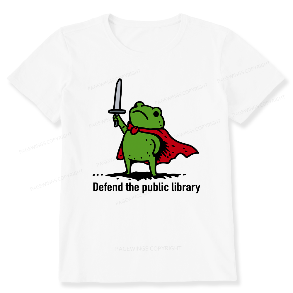 Pagewings Defend The Public Library Unisex Classic T-shirt